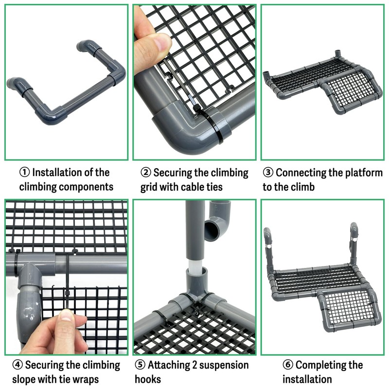 Fhiny Hanging Turtle Basking Platform, Plastic Turtle Dock Basking Area