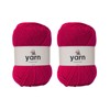 Korbond Yarn - Bright Pink - 2 x 100g Acrylic