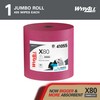 WypAll PowerClean X80 Cloths Heavy Duty Wipes (41055), Jumbo, Extended