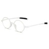 prtcslwd Round Reading Glasses for Women Men Retro Blue Light