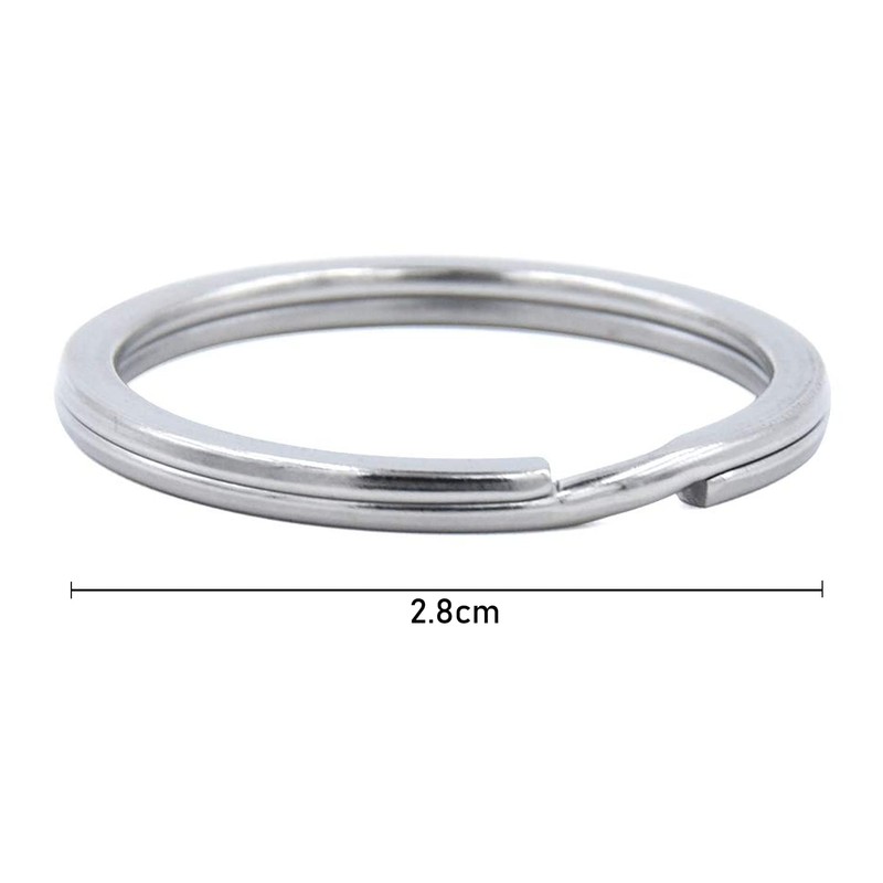 ebuyerfix 100 Pcs with 25mm to 28mm Round Key Rings