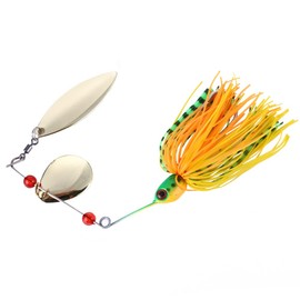 Spinnerbait Fishing Lures Kit Set Bass Fishing Buzzbait Multicolor Bass Trout Salmon Metal Spinner Baits Swim Jigs Freshwater Saltwater Fishing-5#