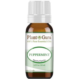 Peppermint Essential Oil 10 ml 100% Pure Undiluted Therapeutic Grade Extract of Mentha Piperita, Great for Aromatherapy Diffuser, Skin Body and Hair