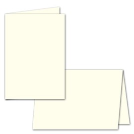 Insert for A5 Cards folded 297 x 210 mm (210 x 148 mm) 50 Pieces natural white