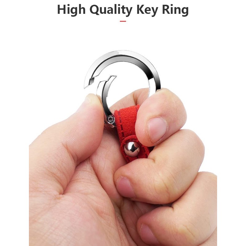 SANRILY Suede Leather Smart Key Fob Cover for Volvo XC90