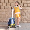 Backpack Trolley, Wheeled Cart with Noiseless Large Wheels Aluminium Alloy