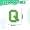 sourcing map Iron on Letter Patches, 3 Inch Letter Q,