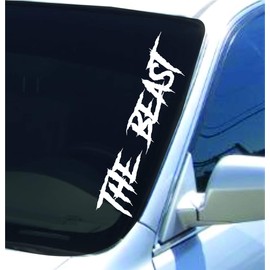 Dabbledown The Beast Version DD102 Lowrider Car Truck Window Windshield Lettering Decal Sticker Decals Stickers Drift Dub Lowered JDM Fresh Detailed Stance Fitment 4x4