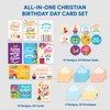 Decorably 50 Pack 4x6in Christian Birthday Cards Bulk Christian with