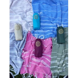 Marry Makes Favors Travel Towel, Outdoor Hammam, Beach towel, Bath Towel, Sports, Sauna Kilt, Thin, Lightweight, Quick-Drying, Anthracite (Better Than A Microfibre Towel), 95 x 160 cm (Rose)