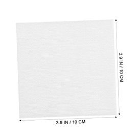 Mikinona 100pcs Makeup Remover Cloth Face Nonwoven Pads Non Woven Gauze Facial Skin Plain Clean Non-woven Make up Cloths for Removing Makeup Reusable Soft Gauze First Thick Material White