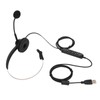H360‑USB‑3 Telephone Headset Black Volume Adjustment Mute Single Sided Earphone
