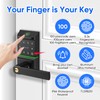 Keypad Smart Door Lock with Handle, Keyless Entry Door Lock