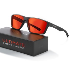 Titan Gaming Glasses, Blue Light Blocking, Night Driving Glasses for Men, Computer Protection Christmas Gift for Gamers