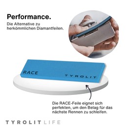 Tyrolit Life Elastic Files Set of 2 Race for Ski and Snowboard - Premium Ski Edge Grinder Made of Elastic for an Edge Grinding Like Ski Service - Edge File Specially Developed for Racing