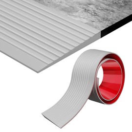 Threshold Ramps for Doorways Self-Adhesive Threshold Ramp for Doorways, Wheelchairs, Strollers, Scooters, Deceleration Ramp (Gray, 2/5" Height x 3.3Ft Long)
