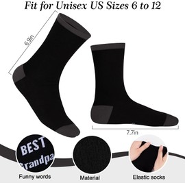 Christmas Socks Gifts For Grandpa,Birthday Gifts For Men,Mens Gifts,Grandpa Gifts,Best Grandpa Ever Socks For Him,Funny Socks