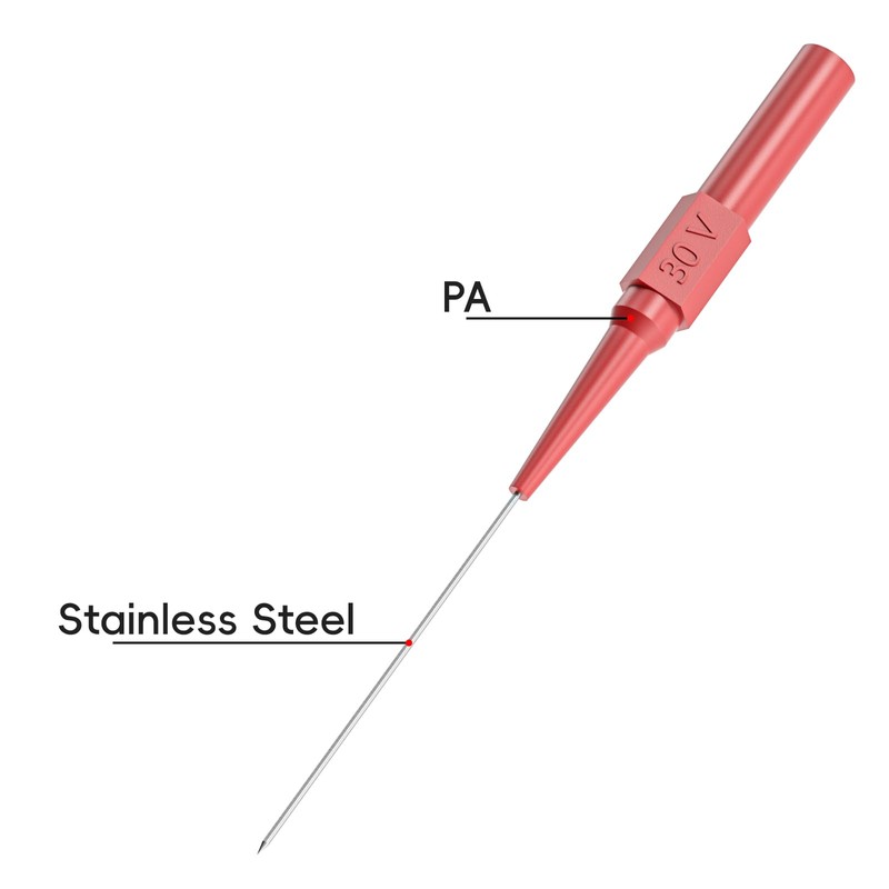Cleqee 0.7mm Test Probe Pin Insulated Piercing Needle Test Probe