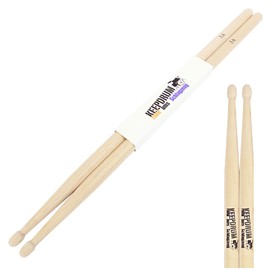 keepdrum 5A Hickory Drum Sticks Wood 3 Pairs + Stick Bag SB-01