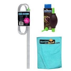 Inland Seas Python Small Tall Pro-Clean, 1" X 20" Tube w/ 6 ft. Hose & Squeeze Bundle (3 Items)