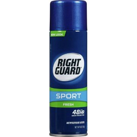 6 Pack Right Guard Sport Fresh 48 Hour Protection Antiperpirant Aerosol 6 Ounce