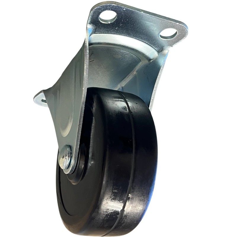 Hy-Weld Hard Rubber 4" x 1.5" Rigid Caster