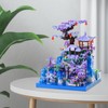 APENGBAOL Peach Blossom Pond Japanese Architecture Building Blocks Set for