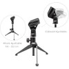 Pyle soporte para micrófono de escritorio - tripie ajustable en