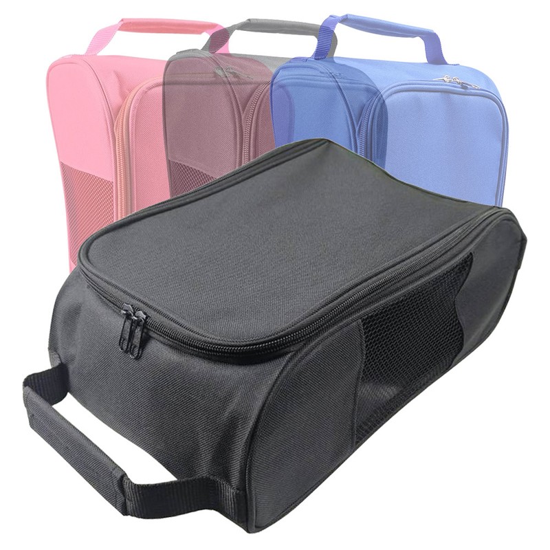 Oxford Cloth Golf Shoe Bag Breathable Sneaker Storage Bag Zippered
