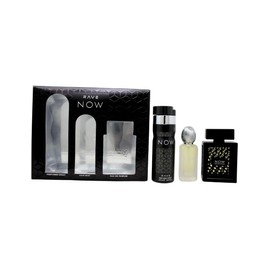 Lattafa Rave Now for Men 3 Piece Set (3.4 Oz Eau de Parfum Spray + 1.7 Oz Hair Mist + 6.7 Oz Deodorant Spray)