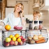 Mefirt Fruit Bowl, Stackable Wall Mounted Fruit Basket of Smooth