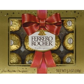 Ferrero Rocher Holiday Gift Box 12 Pralines 5.3oz