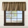 Valea Home Burlap Natural Tan Valance Rod Pocket Window Curtain