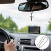 LeapoFaith Polished Pendant for Car Rear View Mirror Decor Stainless
