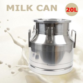 20L/5.25 Gallon Stainless Steel Milk Can, Bucket Jug Pot Liquid Storage Barrel Oil Barrel Canister Pail Bucket Jug with Sealed Lid Heavy Duty for Milk and Wine Liquid Storage