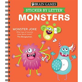 Brain Games - Sticker by Letter: Monsters (Sticker Puzzles - Kids Activity Book)