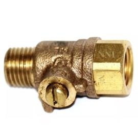 NNI 1/4" X 1/4" NPT - Lead Free Brass Test Cock - w/ Slot Backflow Preventer - PVB