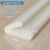 V-Shaped Weather Stripping Door Seal, 33FT Thin Foam Sealing Stripping