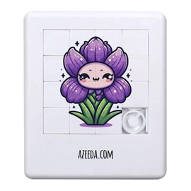 Azeeda 'Cute Iris Flower' Sliding Puzzle (PZ00038482)