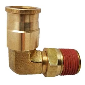 ALKON D.O.T. 90 Degree Elbow Swivel Air Brake Fitting 3/4 TUBE X 1/2 NPT AQ69-DOTS-12X8 (Made in USA)