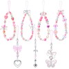 Relaxweex 7 pieces Mobile Phone Charms Cute Beaded Phone Lanyard