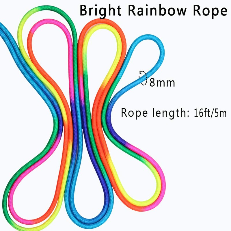 16 FT Long Jump Rope for Kids, 2 Pack Adjustable