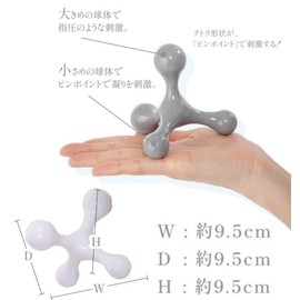 Global Japan Mira tetra Stimulation, Stiff Shoulders, Thighs, Calves, Soles, Heels, Arch Pressing, Foot Training, Relaxing, Stretching, Stiffness, Swelling, Milatetra, White