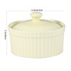 Ciieeo Ceramic Pudding Bowl with Lid Heat Resistant Baking Bowl