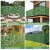 Expandable Faux Privacy Fence, Airy & Evergreen Outdoor Privacy Screen
