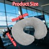 2Pcs Inflatable Travel Pillow,Inflatable Airplane Neck Pillow Blow up Pillows