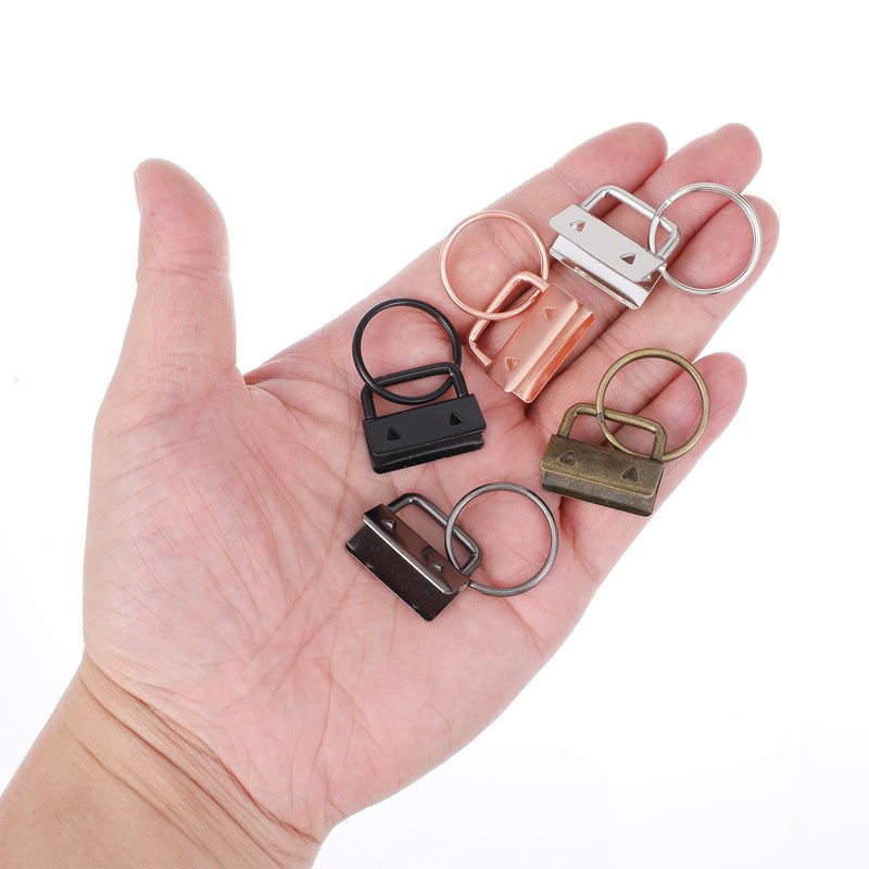 150 Pack Key Fob Hardware 1 Inch with Key Rings,