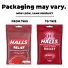 HALLS Relief Cherry Cough Drops, 80 Drops