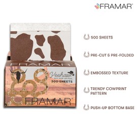 FRAMAR Hair Foils For Highlighting – Hair Foils For Coloring, Hair Foil Sheets 500, Hair Salon Aluminium Foils for Hair Highlights, Foil For Hair, Highlighting Foils, Salon Foils, Foil Hair – Yeehaw