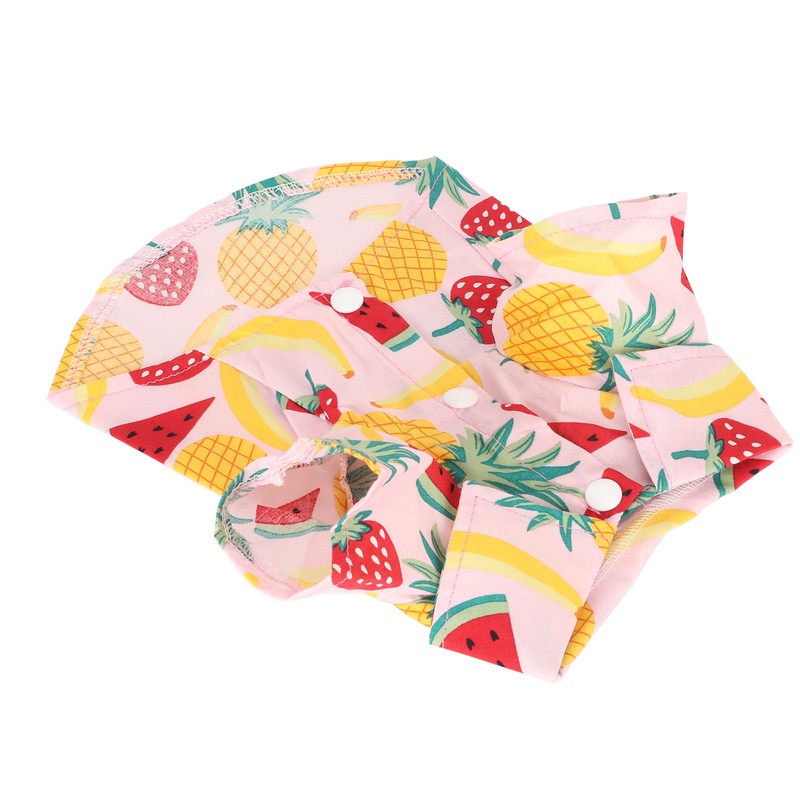 Dog Fruit Print Shirt Breathable Cool Fashionable Cute Pet Clothes